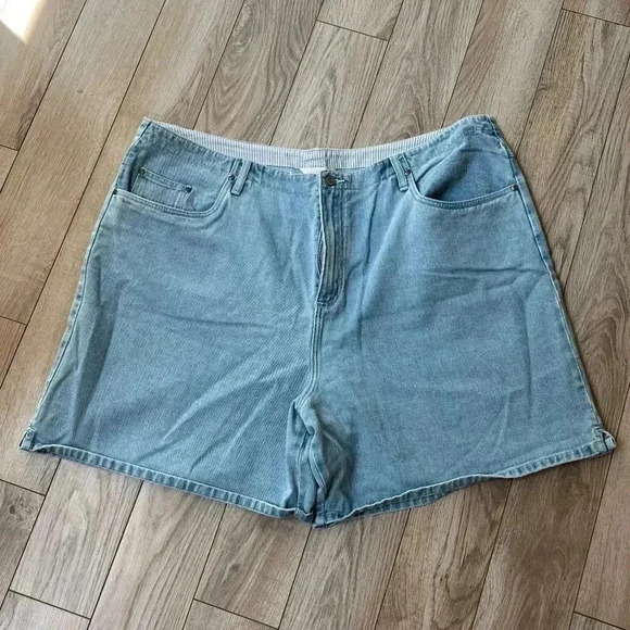 CJ Banks Light Blue Jean Shorts - Picture 1 of 8